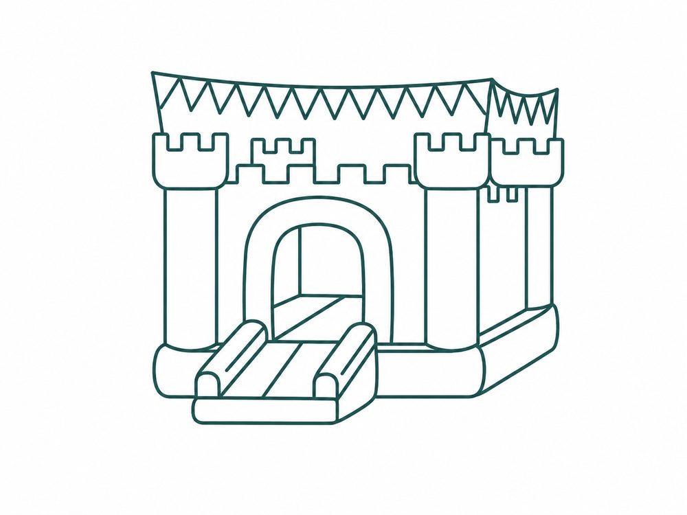 Hüpfburg – Illustration