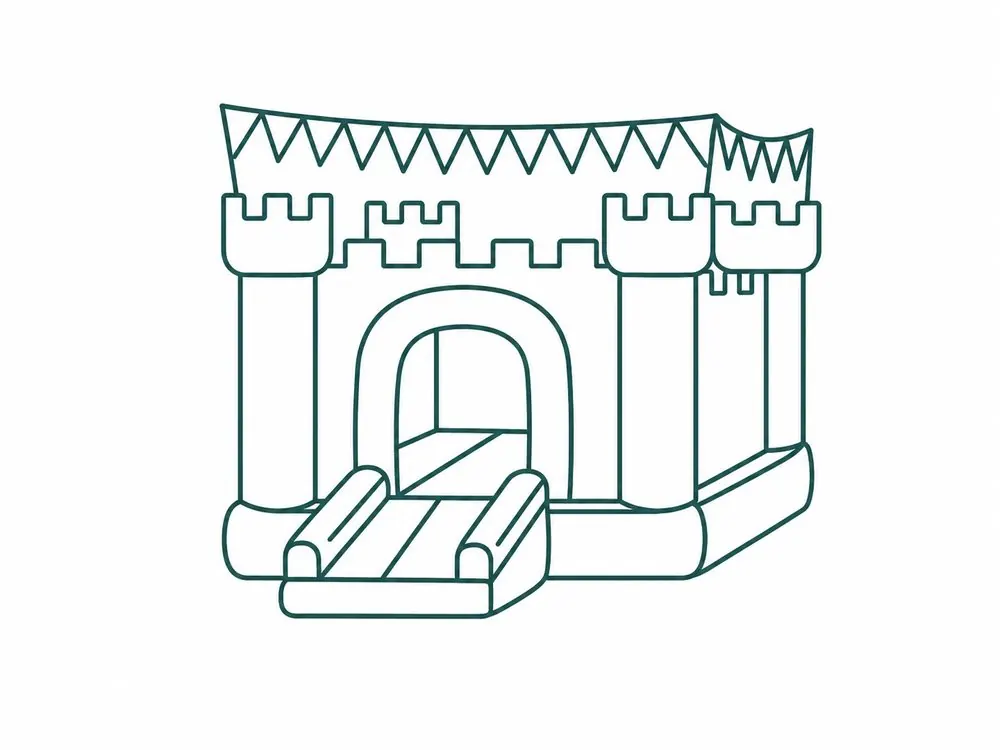 Hüpfburg – Illustration