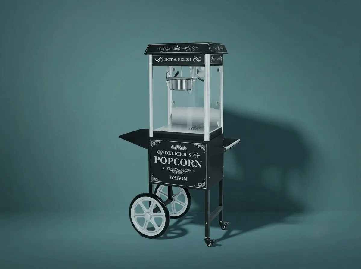 Popcorn-Maschine im Retro-Wagen-Design